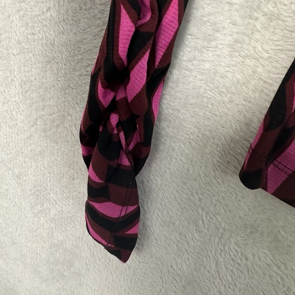 Diane Von Furstenberg Remy Top Women S Mesh Sheer Mock Neck Fitted 90s Y2K Retro - Picture 5 of 13